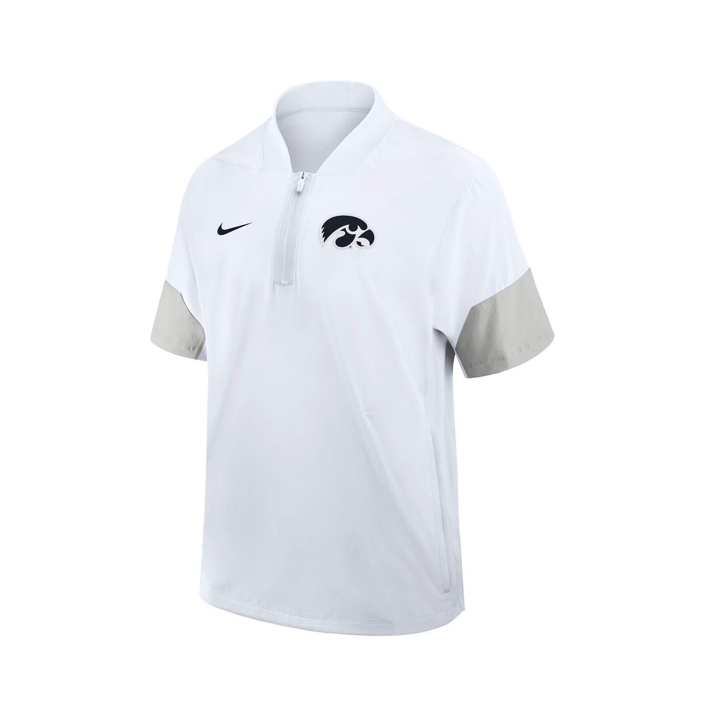 Мужская куртка Nike White Iowa Hawkeyes 2025 Sideline Coaches Lightweight Short Sleeve — фото 3