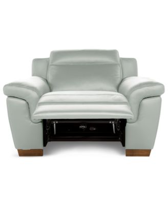 Julius II Leather Power Recliner, Exclusively at Macy's