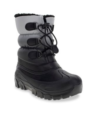 Boys Gray Ombre Snow Boot