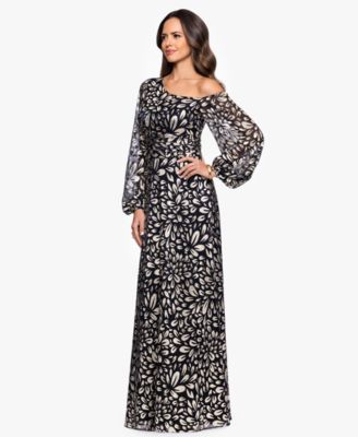 Women's Metallic One Shoulder Sheath Dress