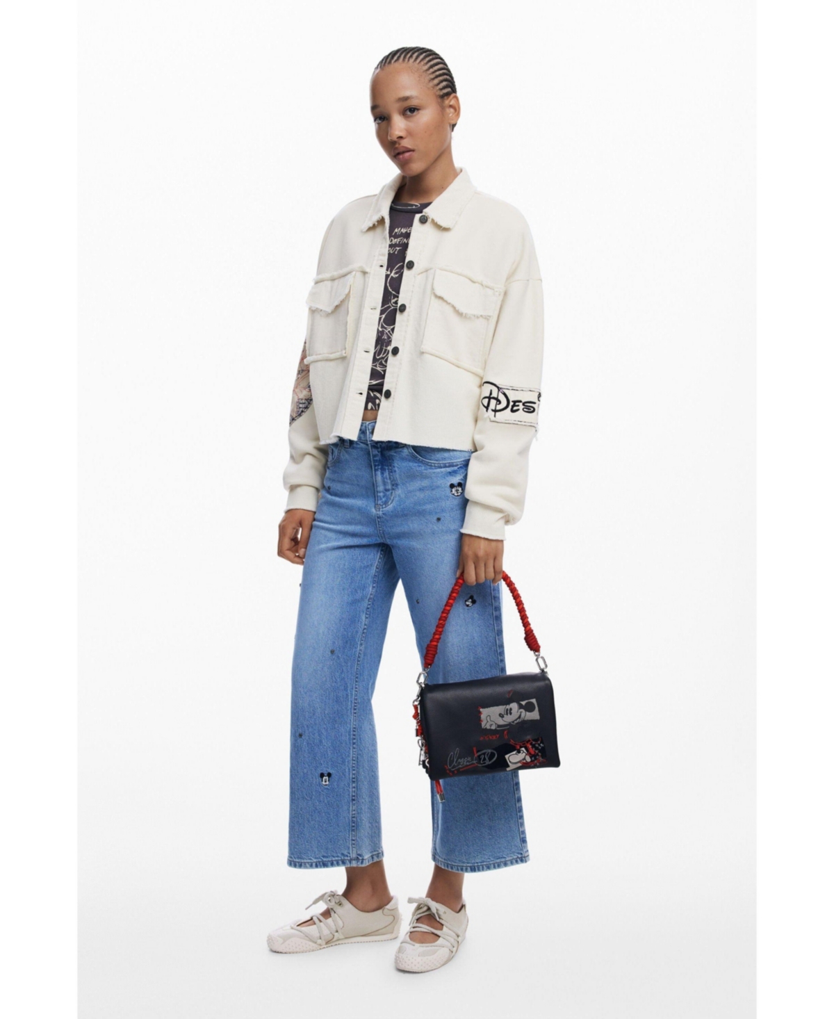 Desigual Women's Medium Mickey faux leather crossbody bag