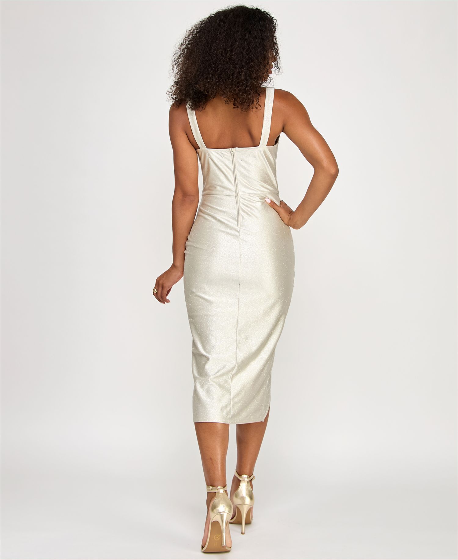 Juniors' Glittered Bodycon Dress