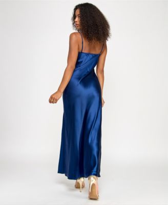 Juniors' Satin Sweetheart Dress