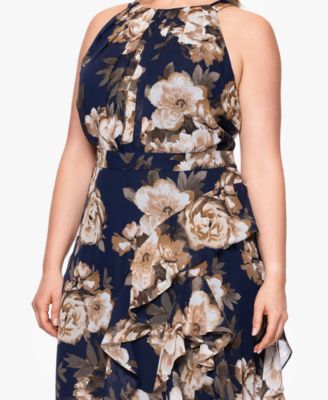 Plus Size Sleeveless Chiffon Dress