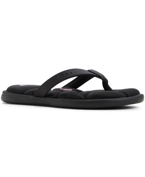 Женские сандалии Roxy Rays Cushion Flat, цвет: Чёрный