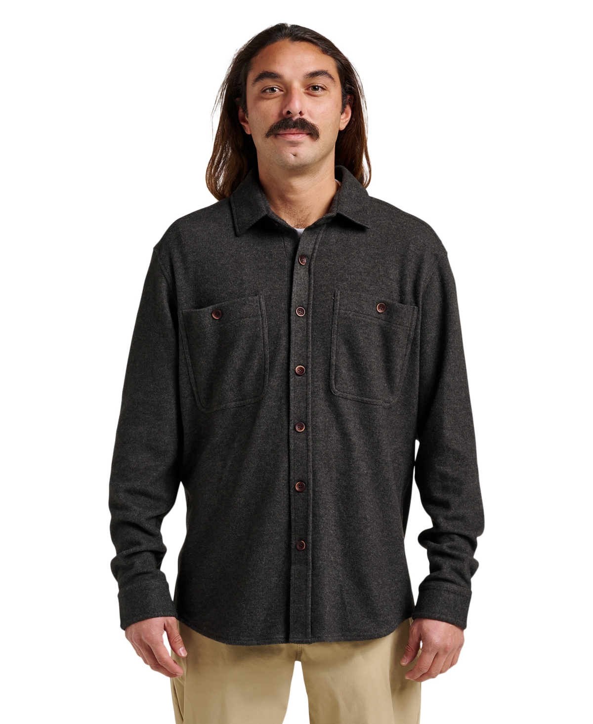 Men's Comfort Fit Shirt - Taupe heather