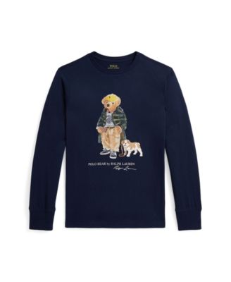 Big Boys Polo Bear Long Sleeve T-Shirt