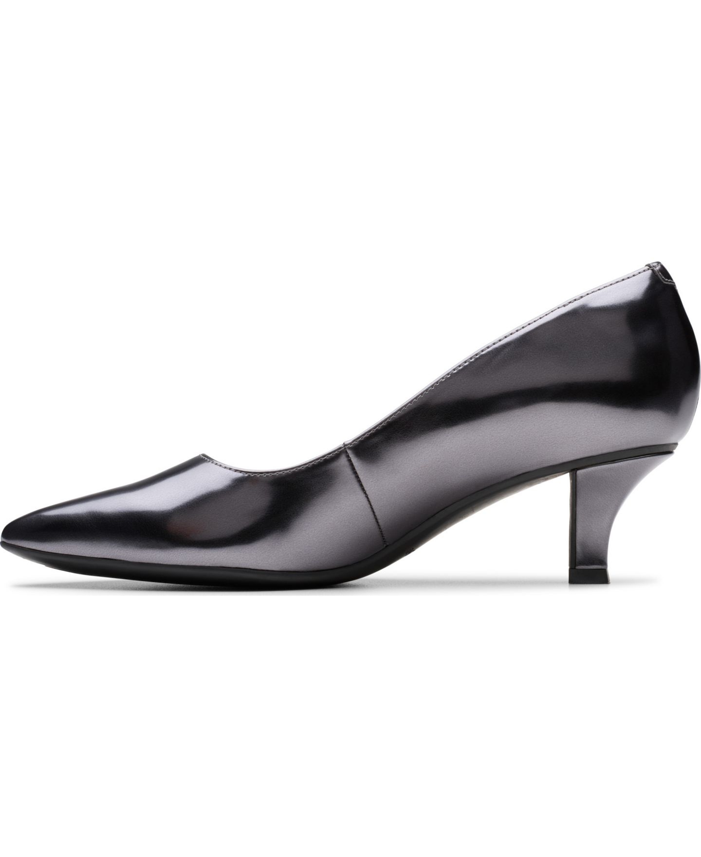 Женские туфли Clarks Collection Kepley Vine Dress Pumps, цвет: Тёмный оловянный металлик — фото 5