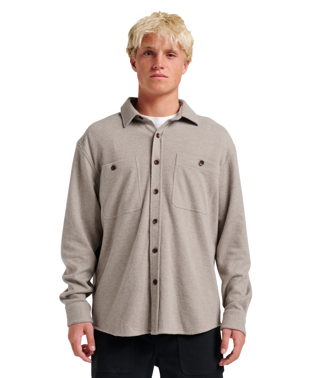 Men's Comfort Fit Shirt - Taupe heather