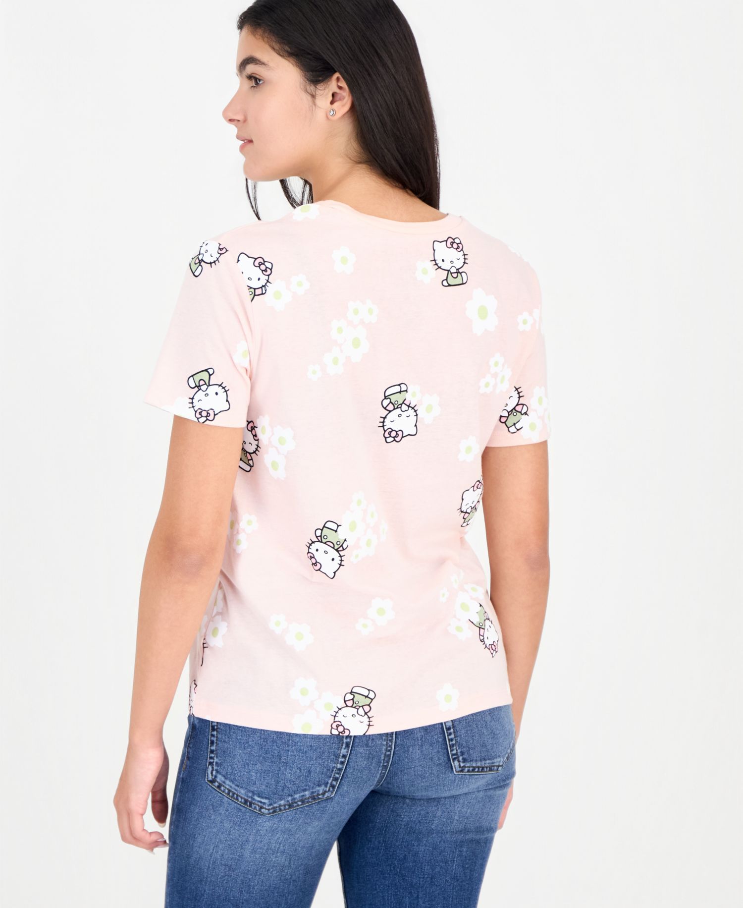 Juniors' Hello Kitty Crewneck T-Shirt