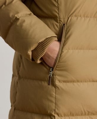 Plus Size Faux-Fur-Trim Hooded Puffer Coat