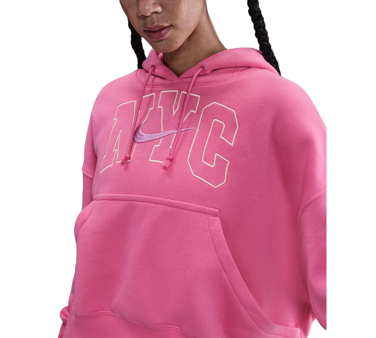 Nike Sportswear Women's Phoenix Fleece Over-oversized Pullover Hoodie In Pink