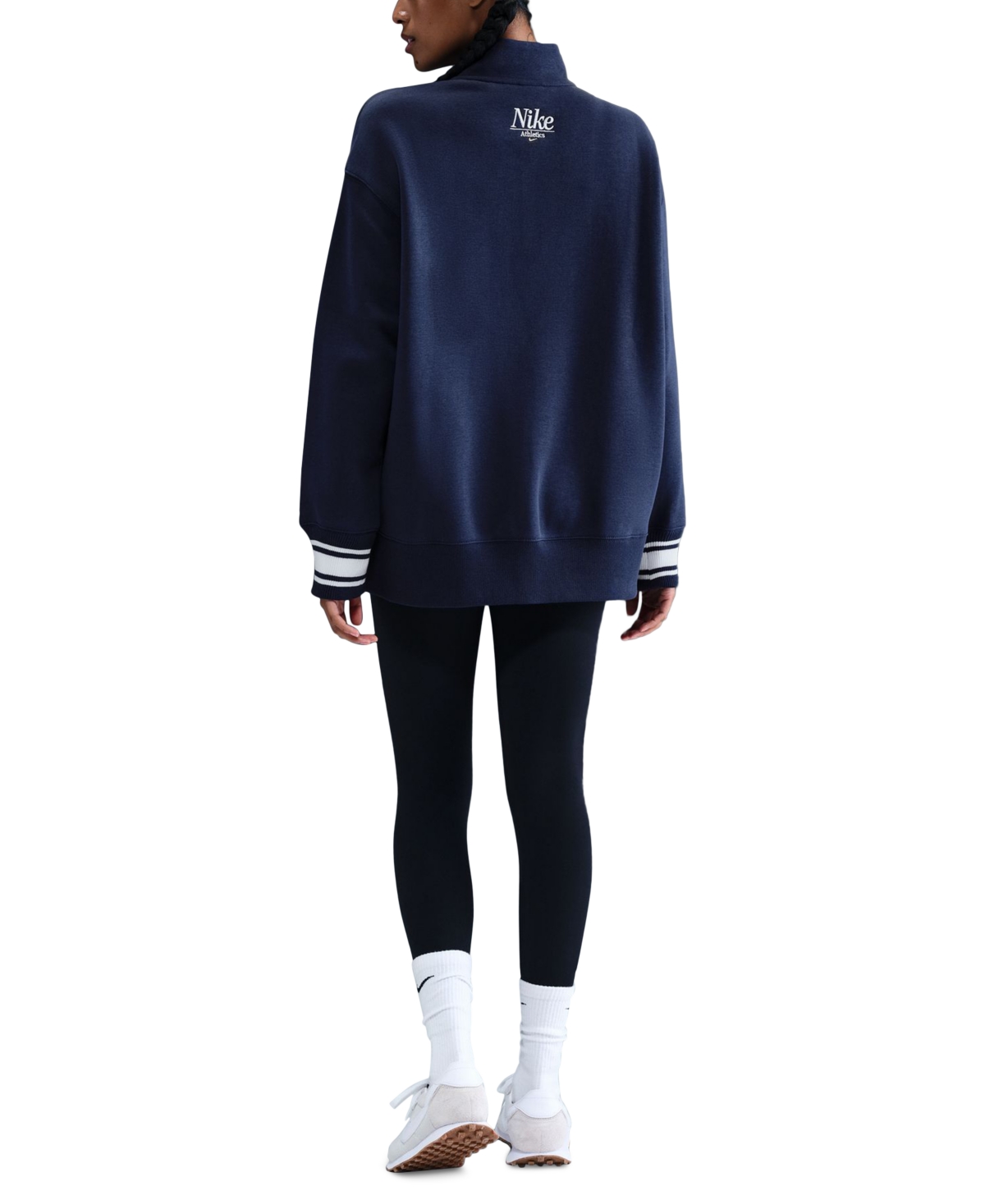 Nike Sportswear Women's Phoenix Fleece Oversized 1/4-zip Long Sweatshirt In Gold