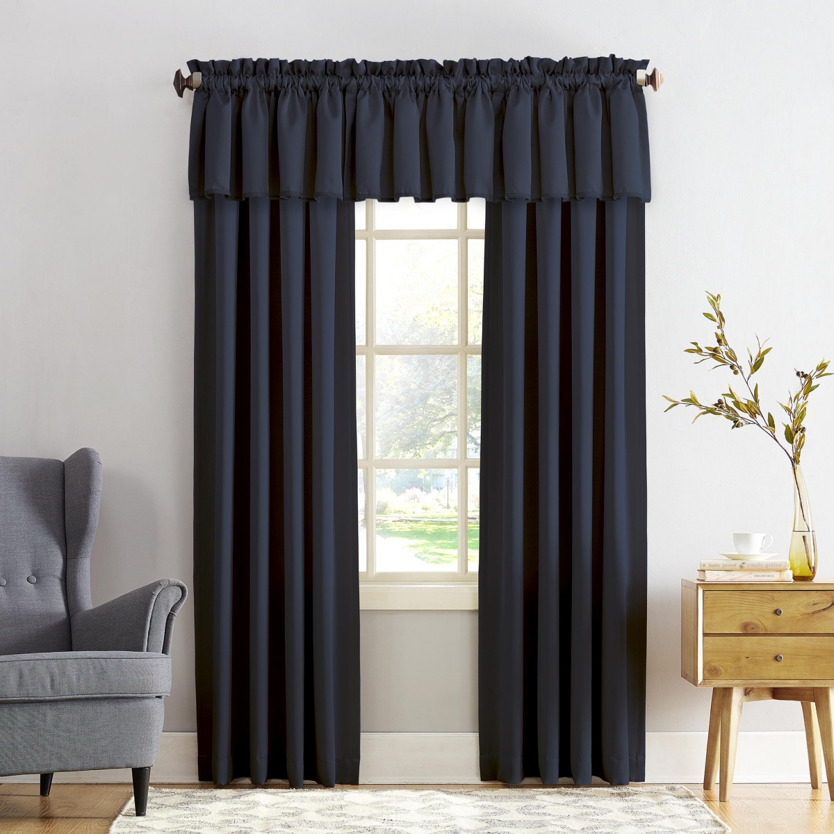 Grant Room Darkening Rod Pocket Curtain Panel