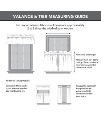 Twill Stripe Anti-Dust Linen Blend Sheer Cafe Curtain Valance