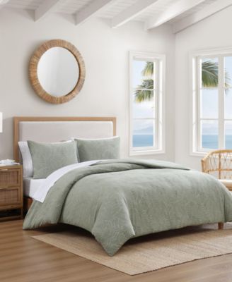 Tommy Bahama Harbor Palm Cotton 3-Pc. Duvet Cover Set, Full/Queen