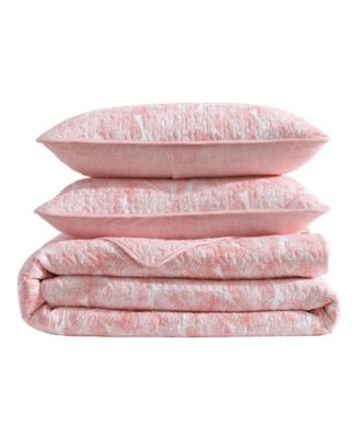 Tommy Bahama Distressed Water Leaves Cotton Reversible 2-Pc. Quilt Set, Twin