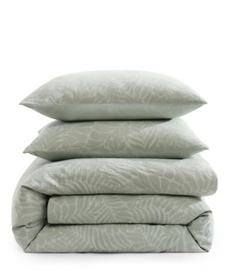 Tommy Bahama Harbor Palm Cotton 3-Pc. Duvet Cover Set, Full/Queen