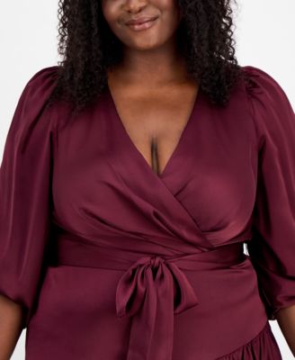Plus Size Tiered Midi Dress