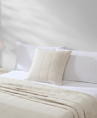 CLOSEOUT! Cotton Gauze Solid Decorative Pillow Cover, 22" x 22"