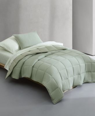 Washed Solid Reversible Plush 5-Pc. Comforter Set, Twin/Twin XL