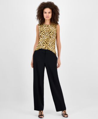 Women's Printed Keyhole-Neck Tank