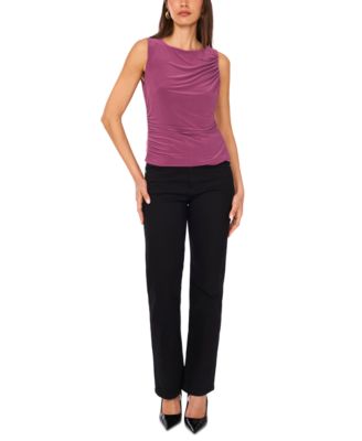 Women's Sleeveless Ruched Blouse 