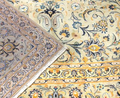 Bashian One Of A Kind Kashan 625490 Rug Collection In Gray