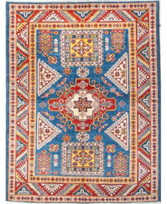 Bashian One Of A Kind Pak Kazak 640476 Rug Collection In Blue