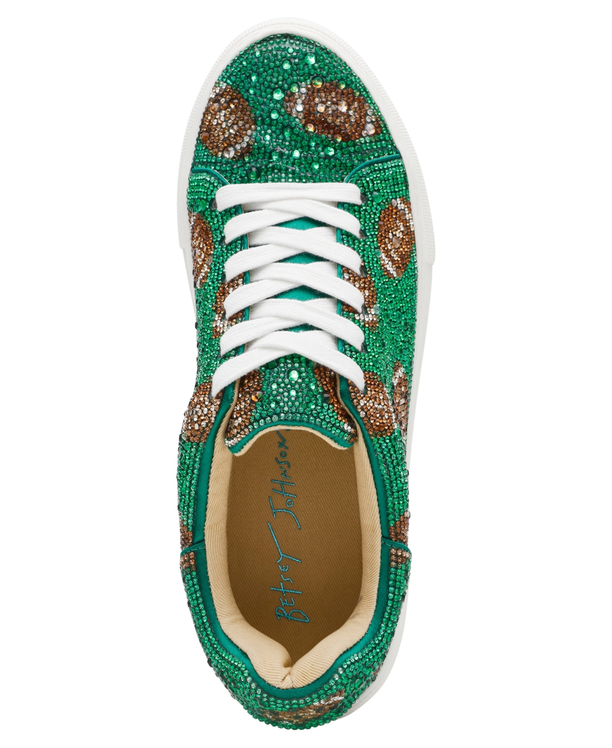 Betsey Johnson Women's Sidny Platform Lace-up Sneakers In Green
