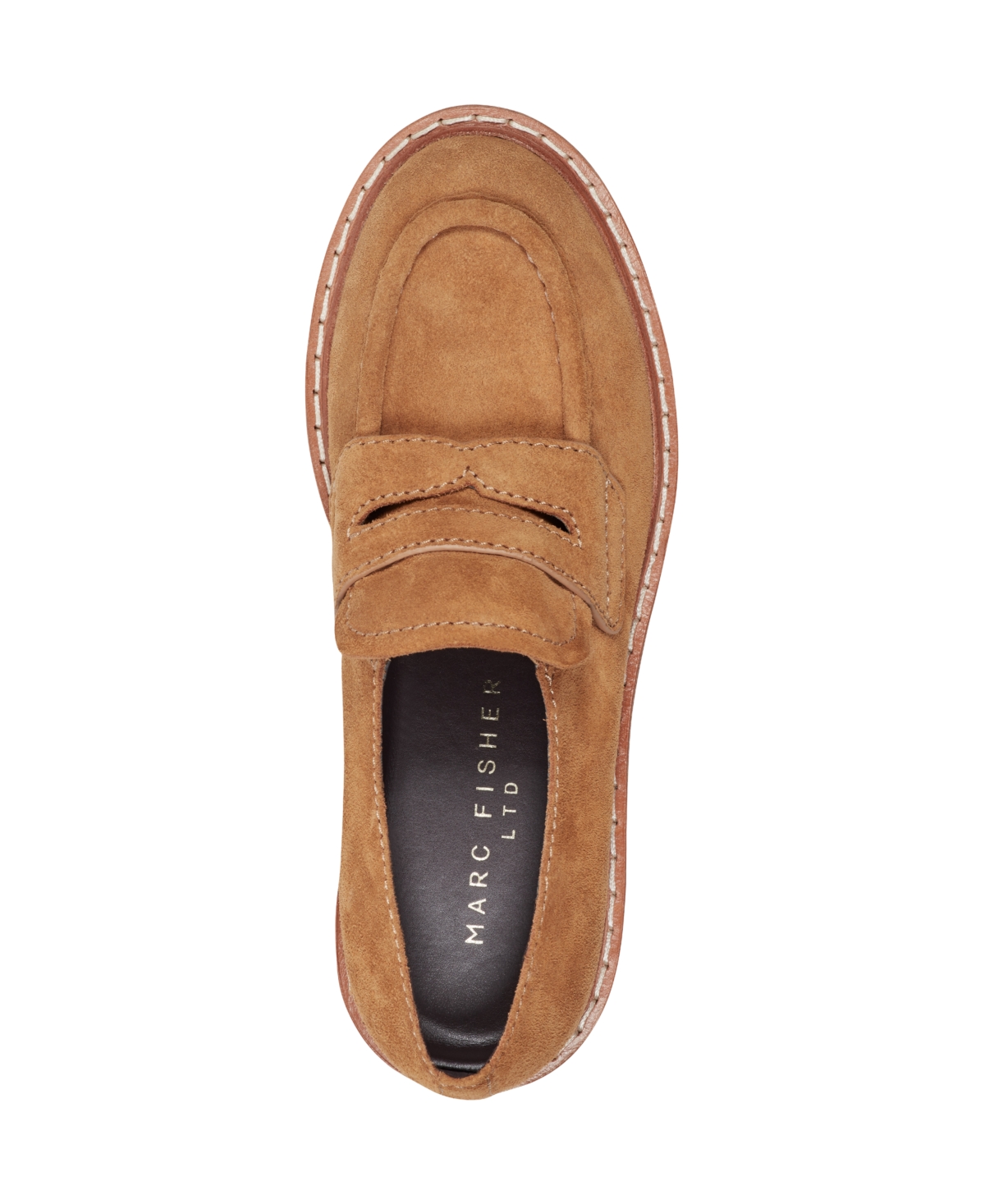 Marc Fisher Ltd Women's Norton Lug Sole Casual Slip-on Loafers In Brown