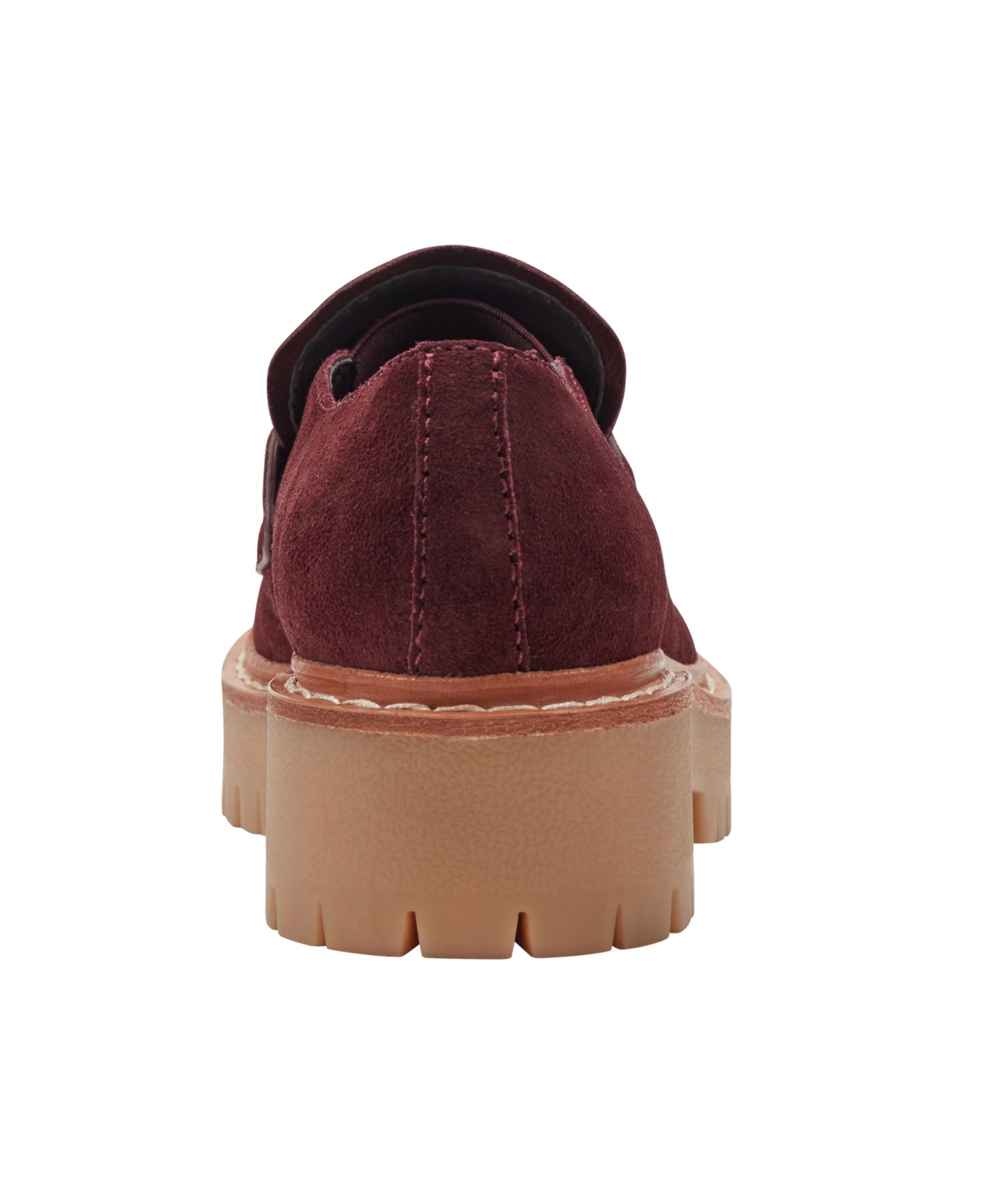Женские туфли Marc Fisher LTD Norton Lug Sole Casual Slip-on, цвет: Тёмный красный замшевый — фото 3