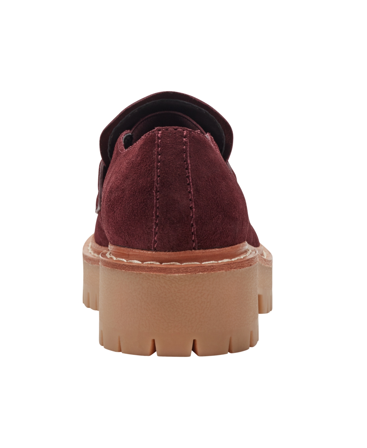 Marc Fisher Ltd Norton Lug Sole Penny Loafer In Burgundy