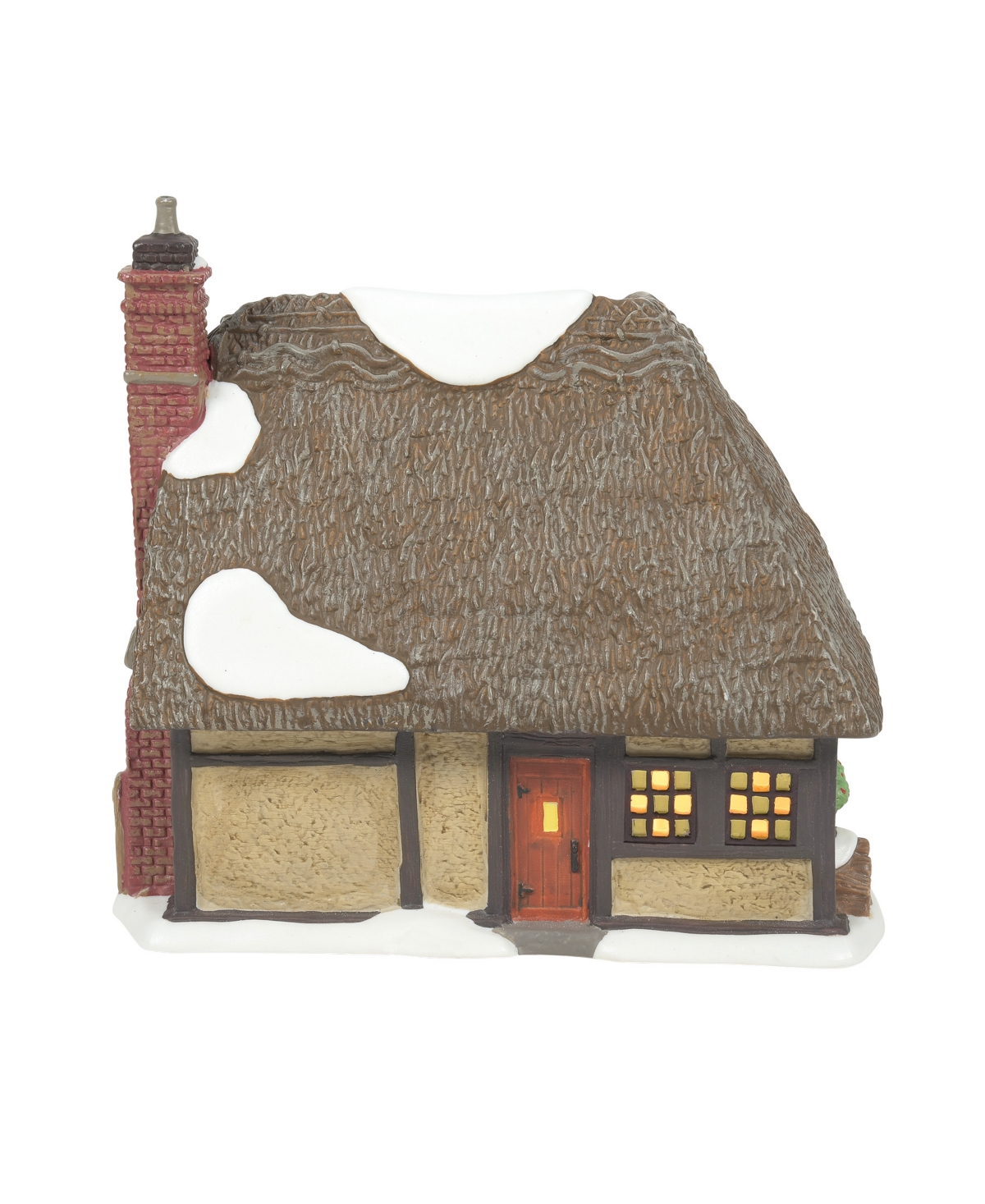 Department Five Dickens' Village Master Thatcher's Cottage Dickens Village In Brown