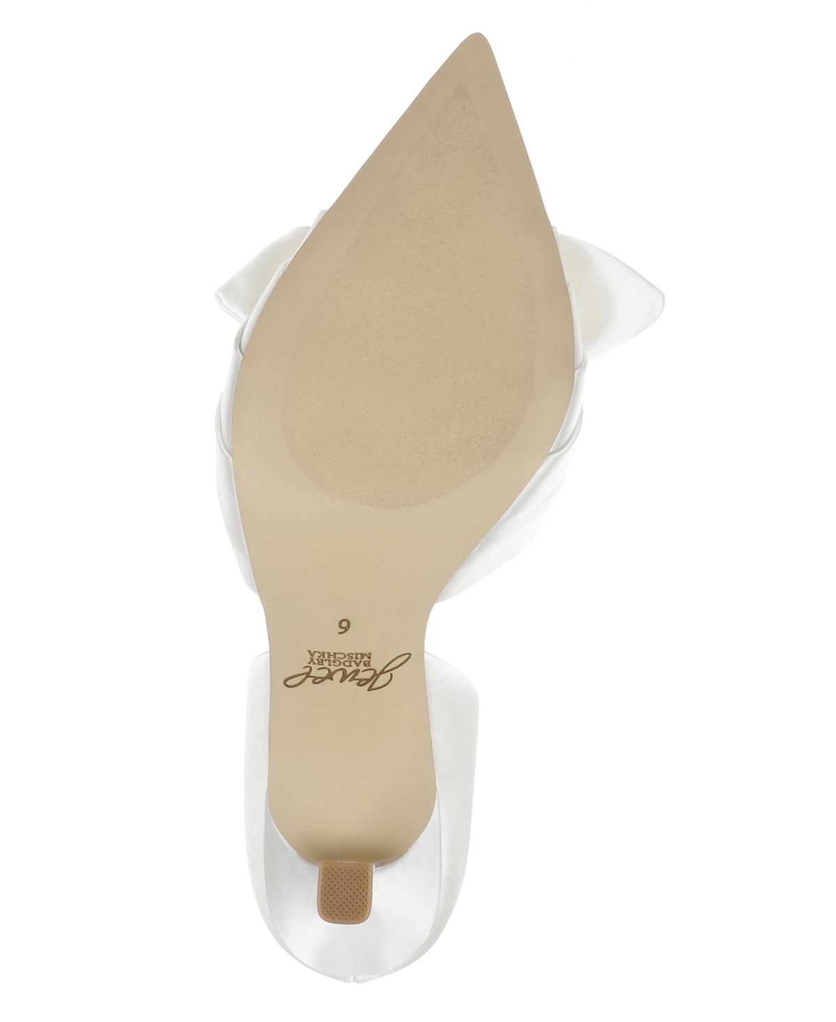 Jewel Badgley Mischka Women's Sidney Slip On Evening Bow Pumps In White