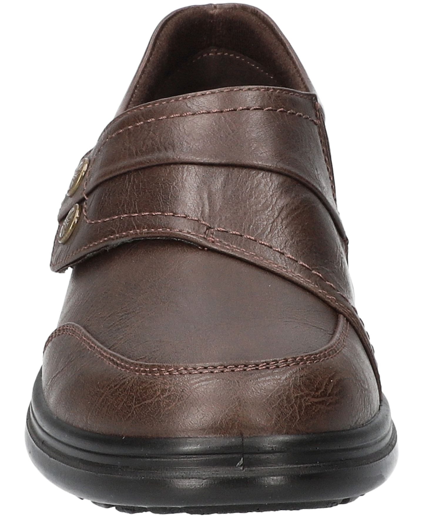 Женские балетки Easy Street Joy Comfort на липучке, цвет: Коричневый — фото 6
