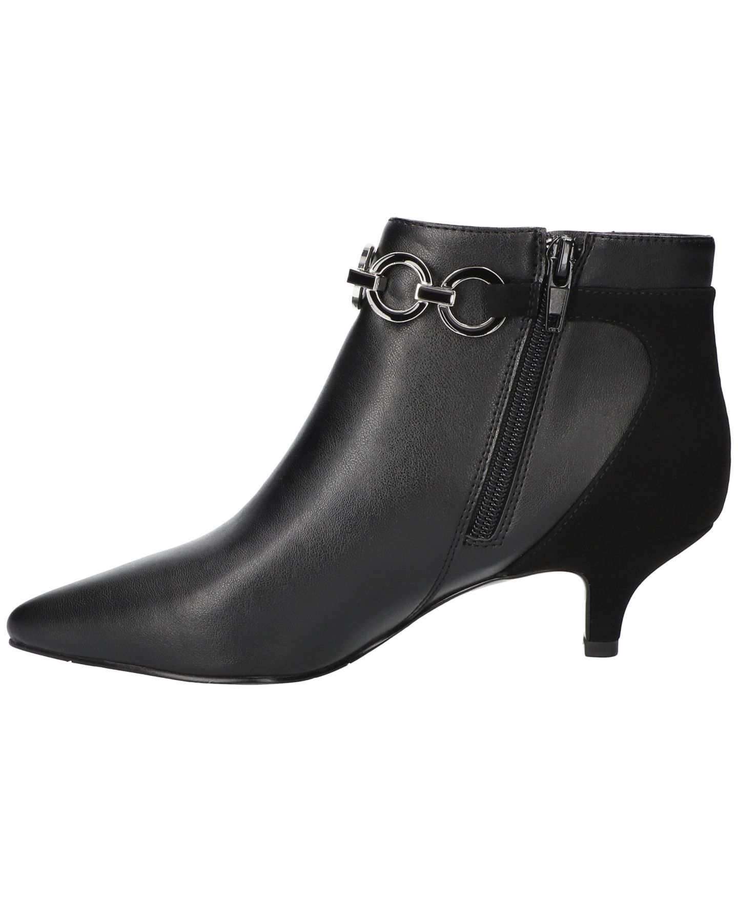 Женские ботинки Easy Street Jinx Ankle Zipper Dress Booties, цвет: Чёрный — фото 8