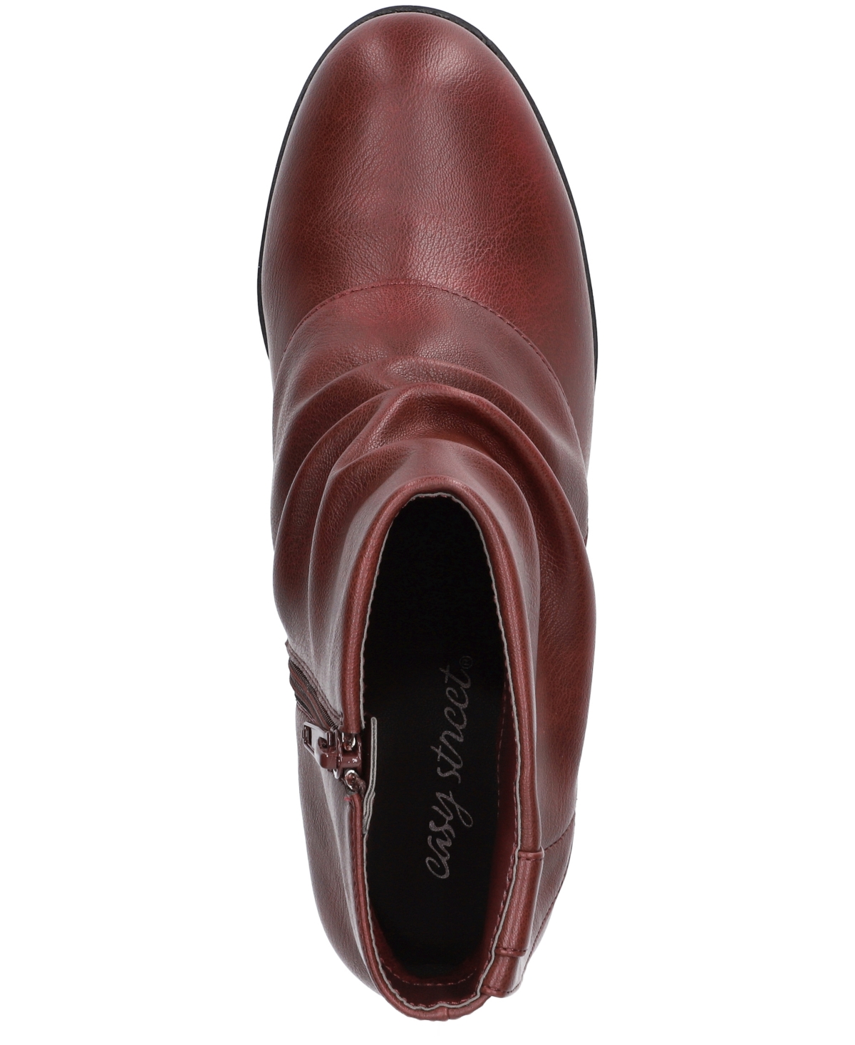 Easy Street Ambrose Bootie In Burgundy