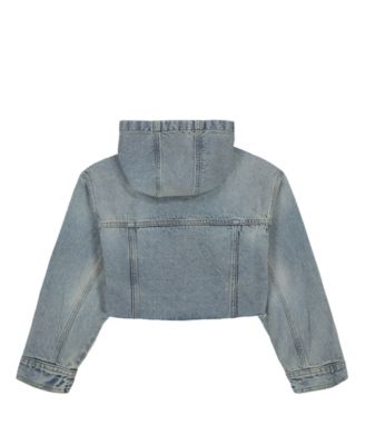 Big Girls Denim Hooded Jean Jacket