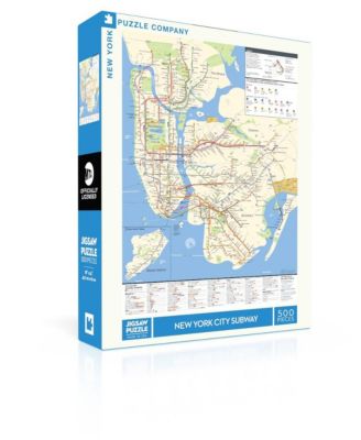 New York Subway Map 500 Piece Puzzle