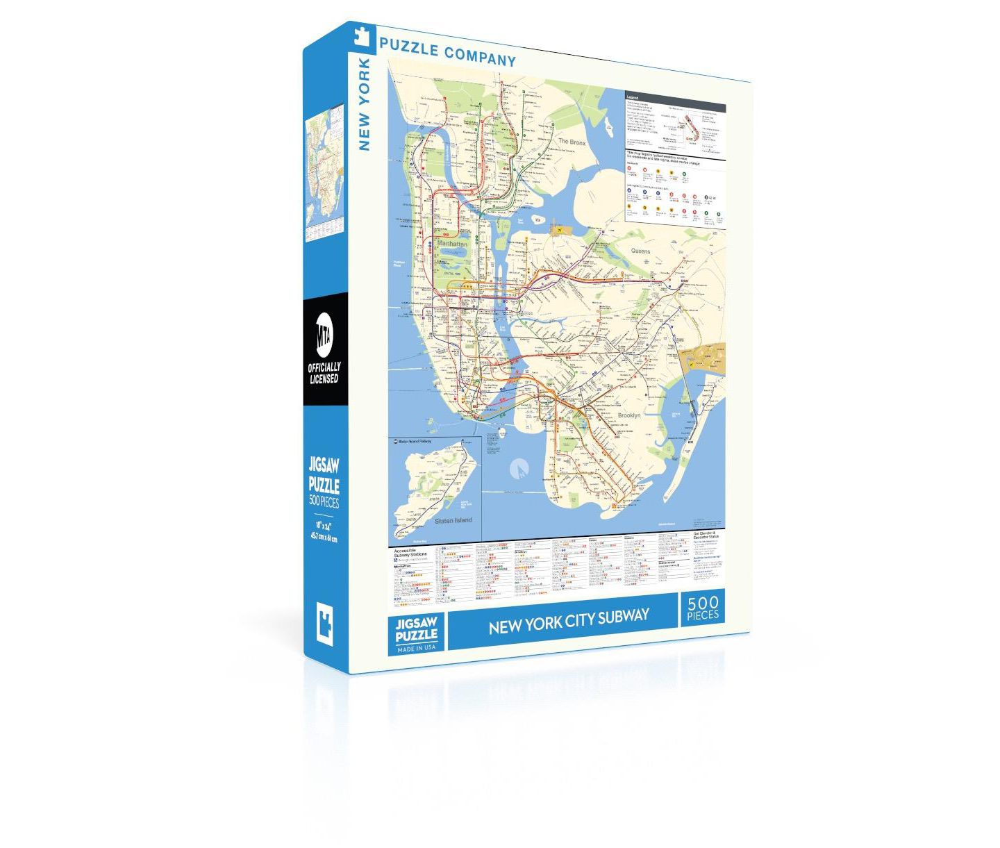 Детский пазл New York Puzzle Company New York Subway Map 500 Piece Puzzle — фото 4