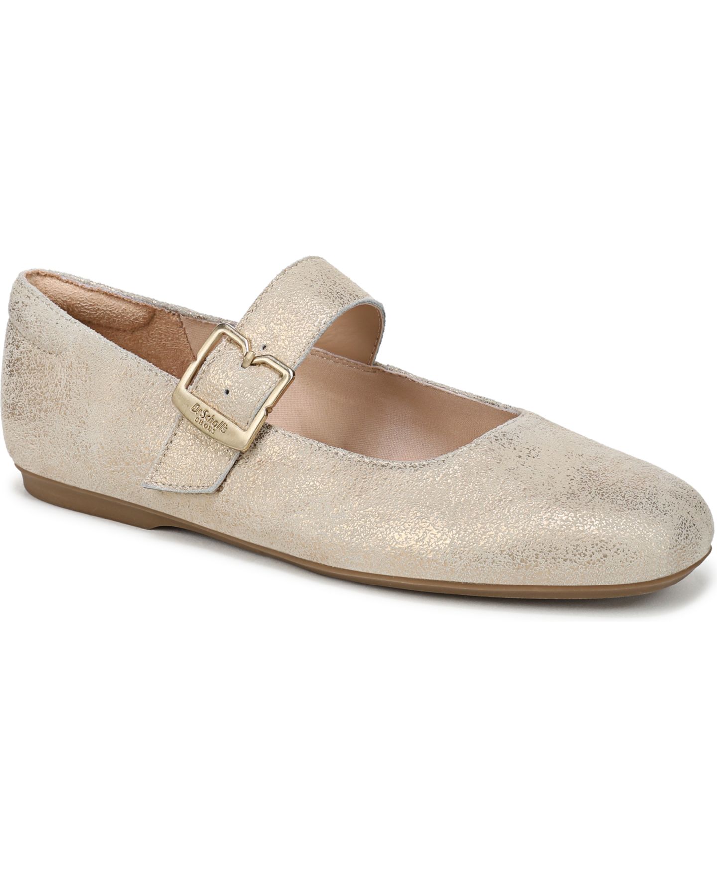 Женские балетки Dr. Scholl's Weston-Jane Mary Jane с квадратным носом, цвет: Золотой кожаный — фото 1