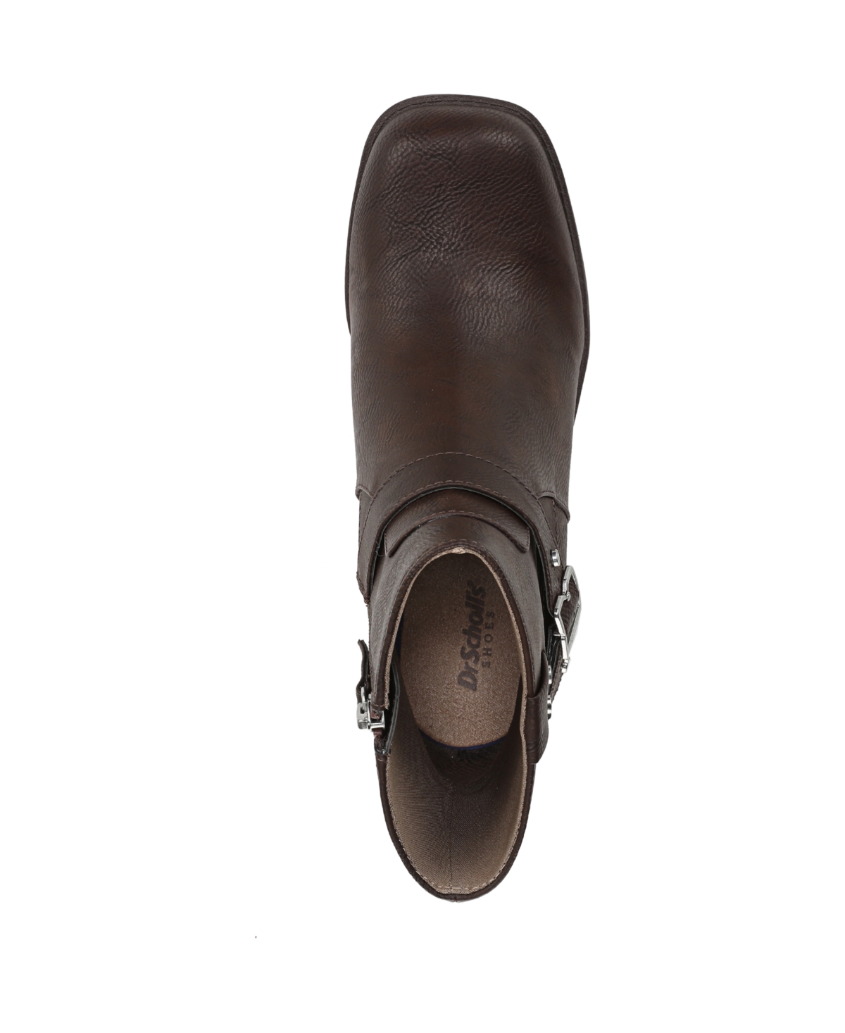 Dr. Scholl's Women's Janis Square Toe Rugged Short Boots In Brown