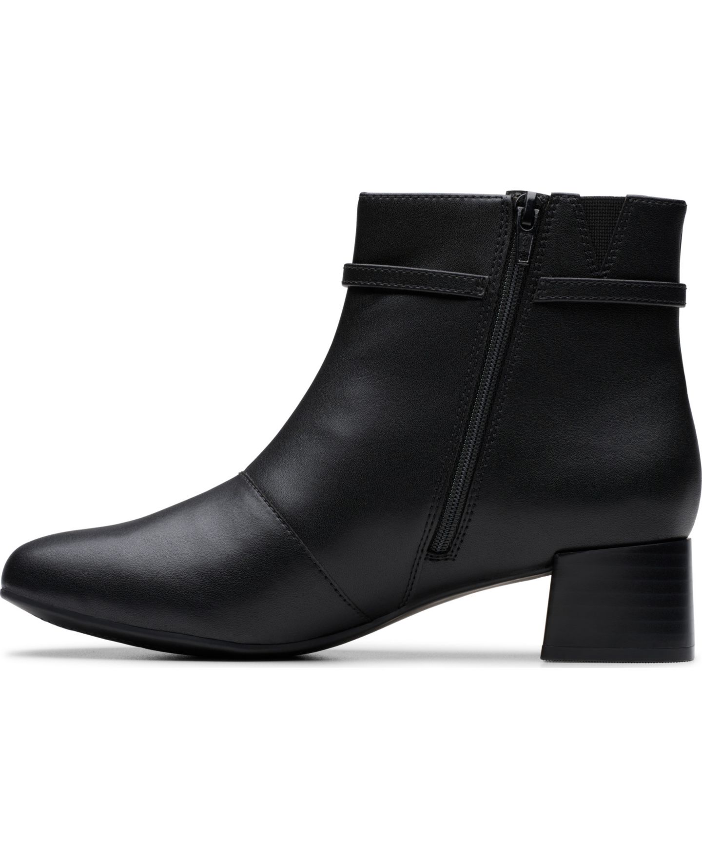 Женские ботинки Clarks Iridessa Air Booties, цвет: Чёрный кожаный — фото 7