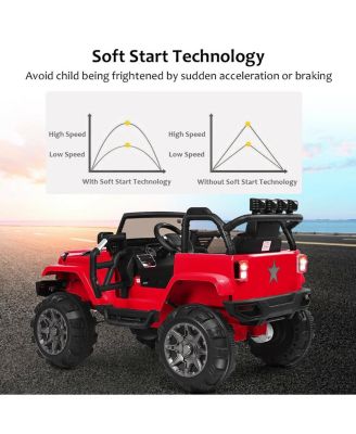 12V Electric Ride On Truck with Parental Remote Control and LED Lights