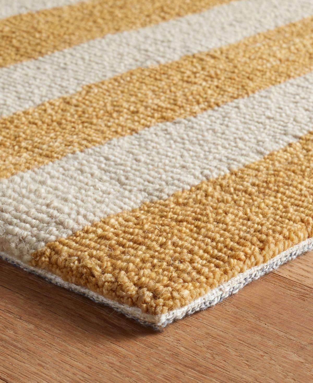 Dash And Albert Rugs By Annie Selke Silas Stripe Da2219 8'x10' Area Rug In Gold