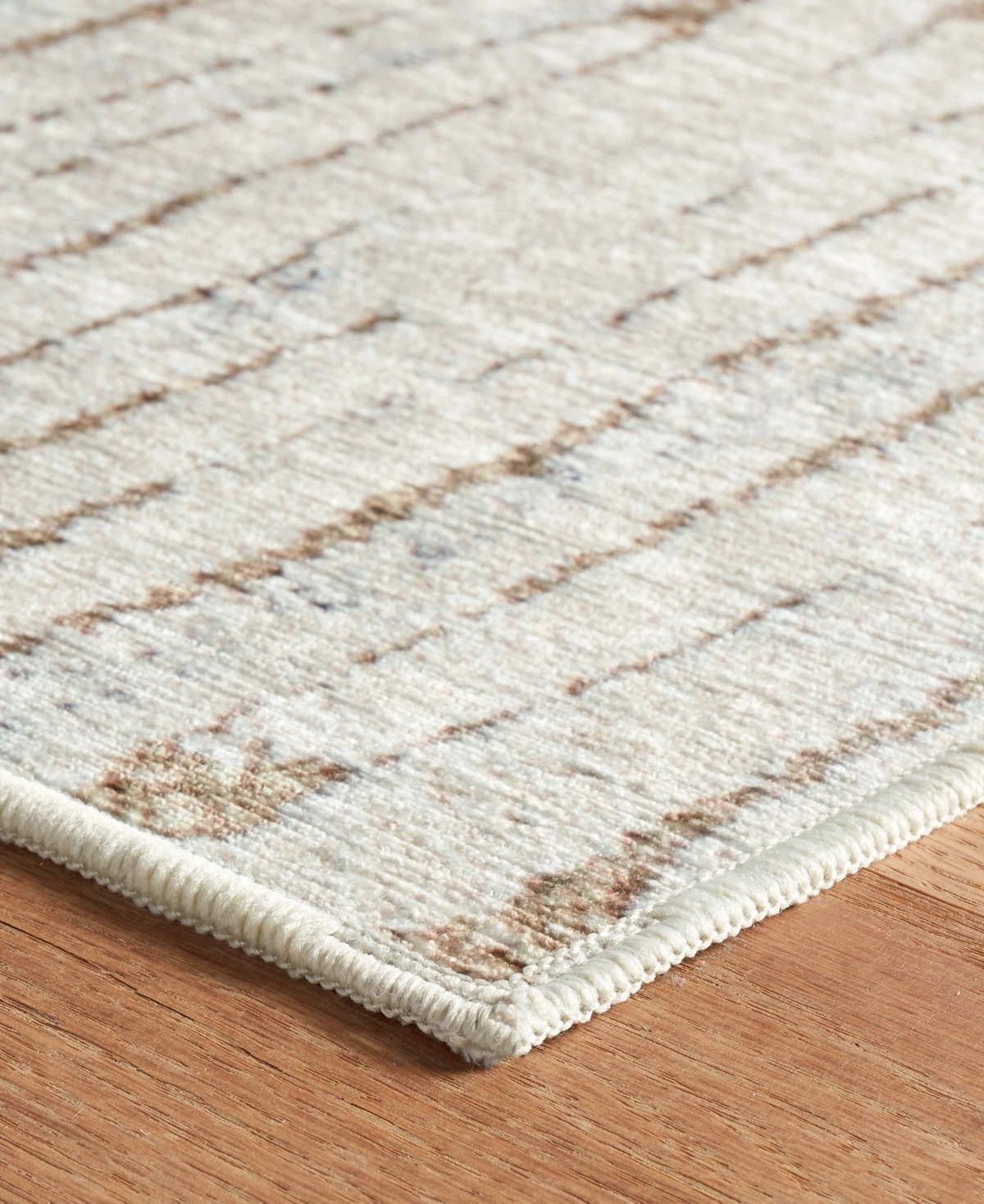 Dash And Albert Rugs By Annie Selke Malone Machine Washable Da2182 6'x9' Area Rug In Brown