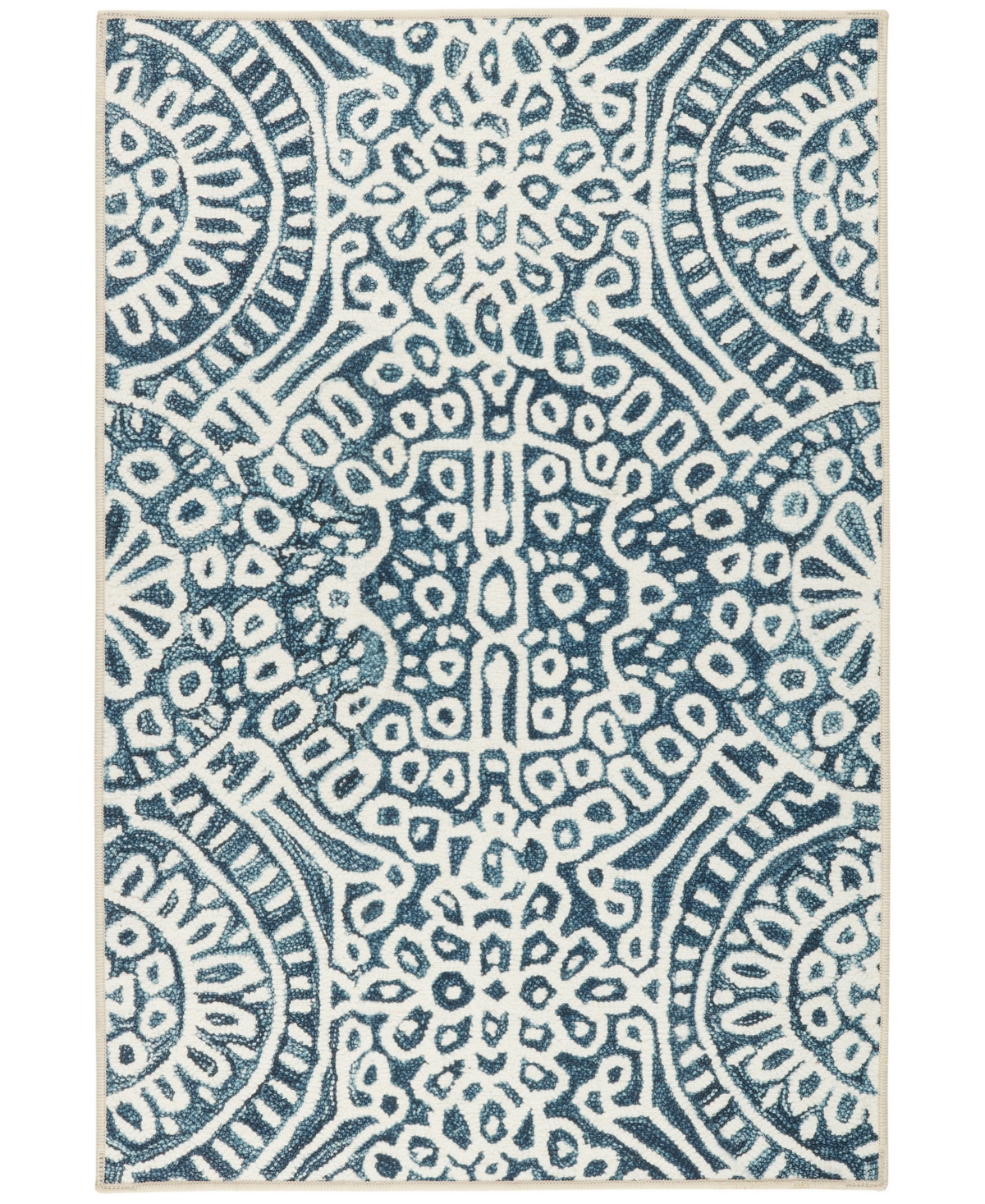 Dash And Albert Rugs By Annie Selke Temple Machine Washable Da2056 8'x10' Area Rug In Blue