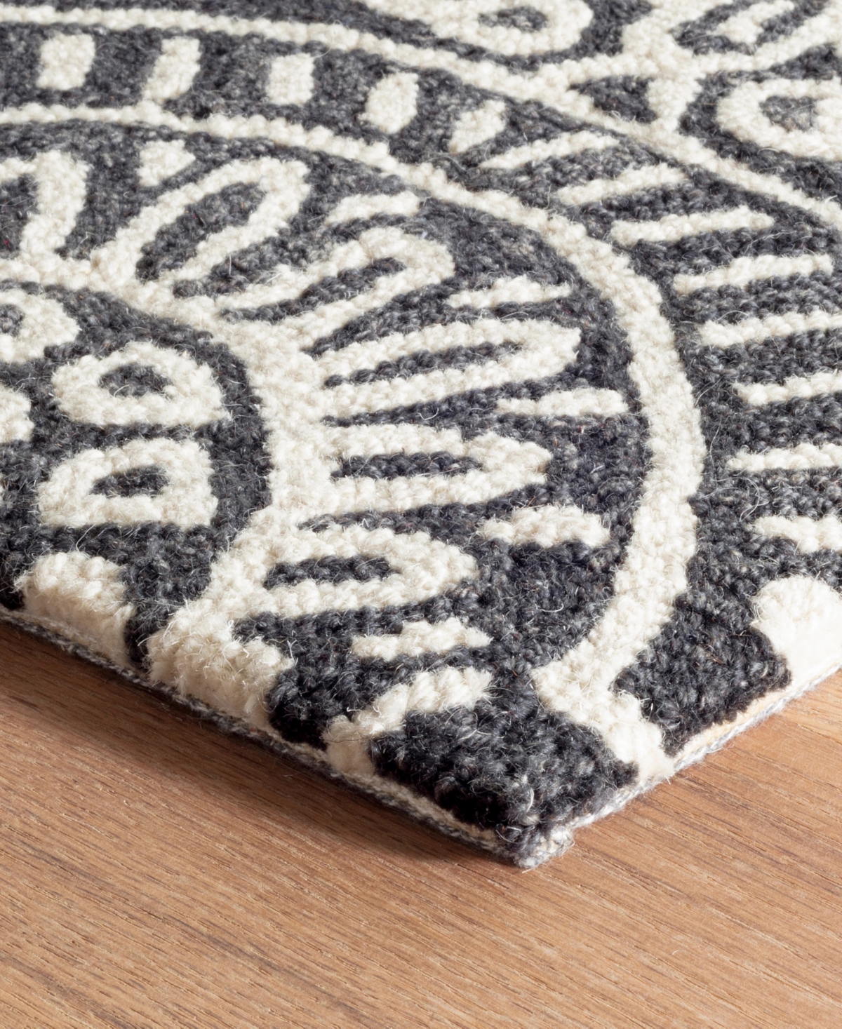 Dash And Albert Rugs By Annie Selke Temple Wool Da957 5'x8' Area Rug In Gray