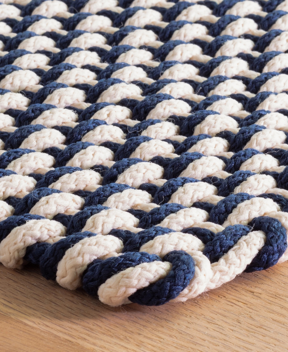 Dash And Albert Rugs By Annie Selke Two-tone Rope Indoor/outdoor Rdb221 6'x9' Area Rug In Multi